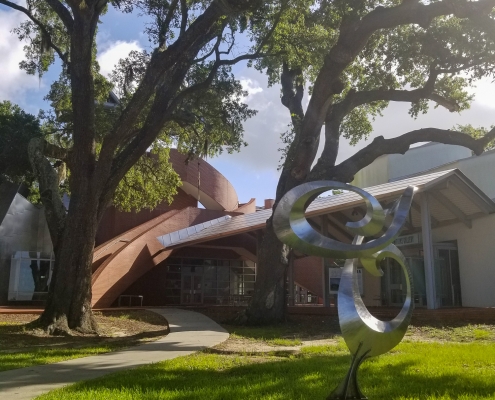 Zach Harris Sculpture on OOMA Campus