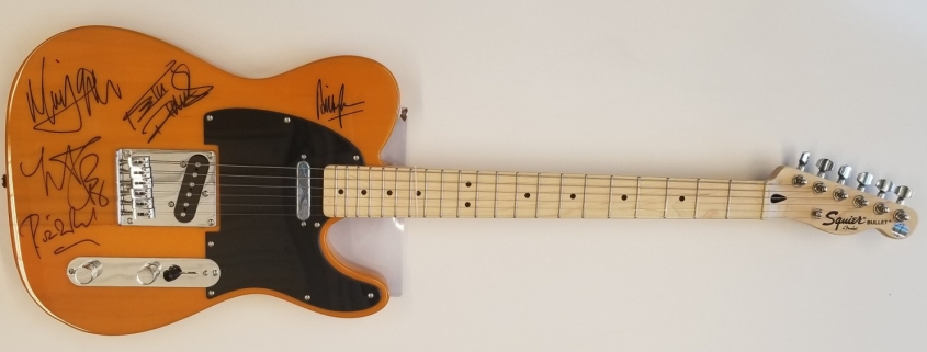 Squier Bullet signed by members of the Rolling Stones