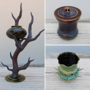 Ceramic pieces from Dustin and CJ Nickell-Templin